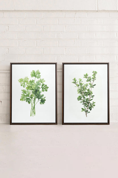 DUO FINES HERBES (2 Works on stretched canvas)