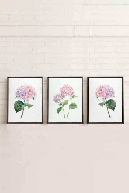 BLOSSOMING TRIO (3 works on stretched canvas)