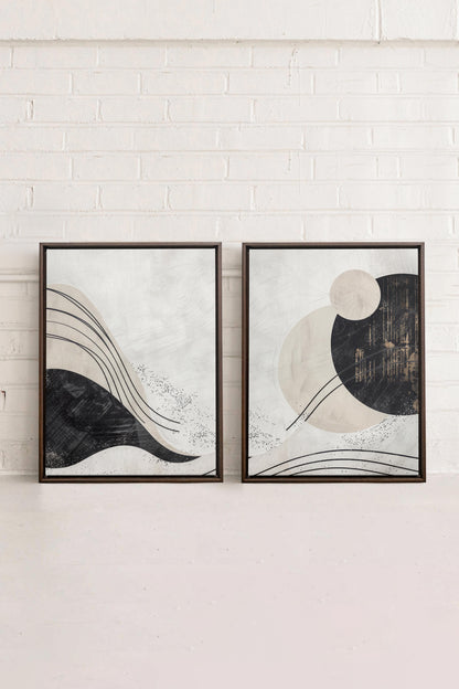 MINIMALIST UNIVERSE DUO (2 Works on stretched canvas)