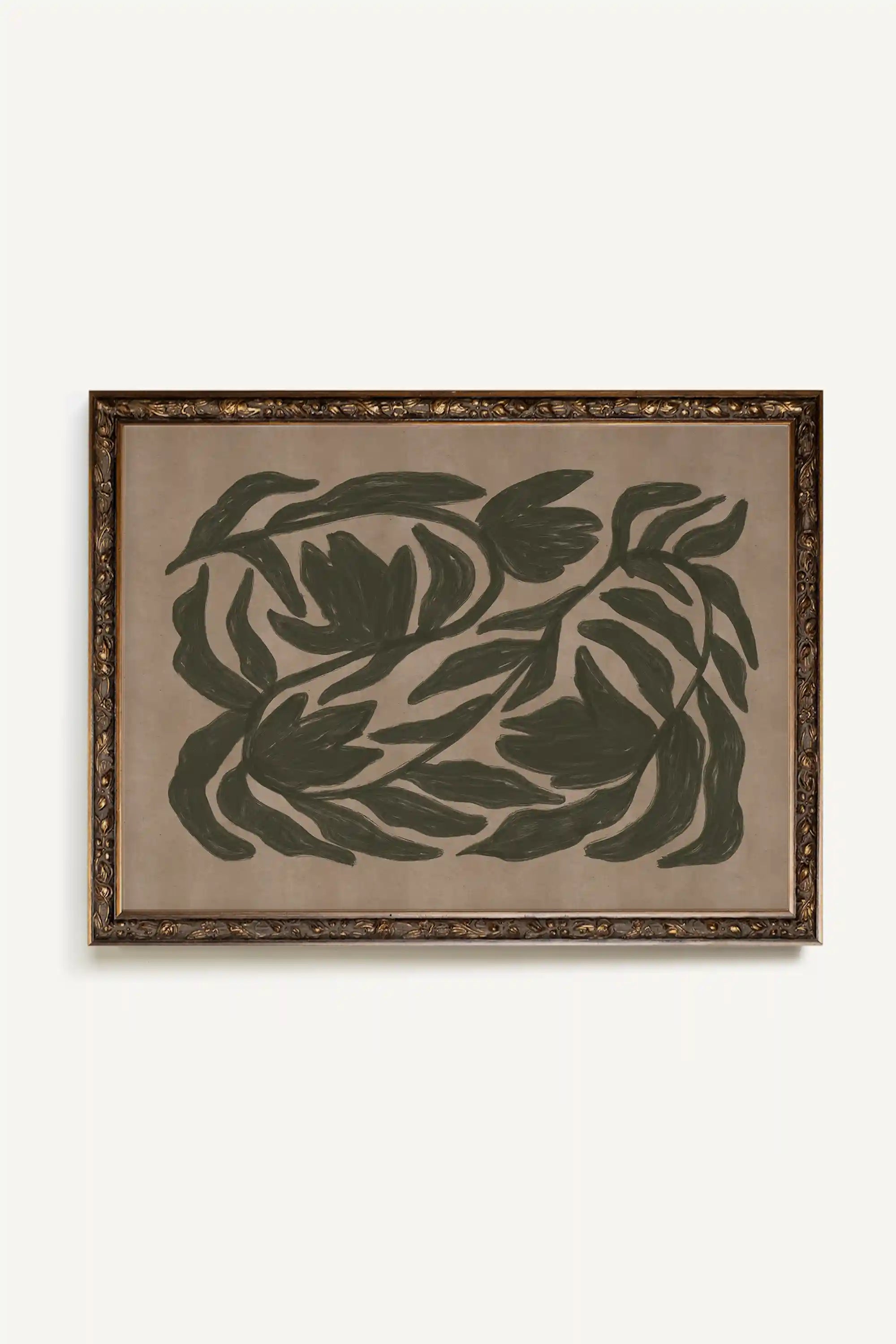 ESPRIT SAUVAGE, Oeuvre sur toile rigide, encadré Vintage Bronze