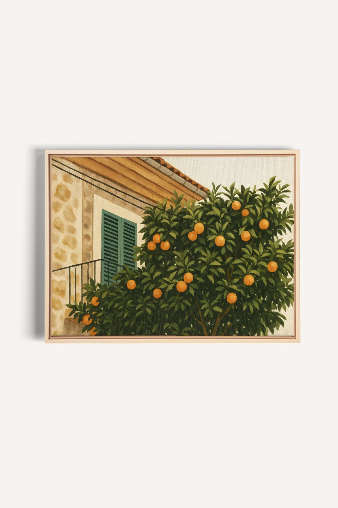 ÉTÉ EN PROVENCE, Artwork on stretched canvas, framed Natural Light