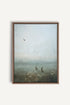 OLEKA CANVAS - ÉVEIL ENCHANTÉ, Oeuvre sur toile étirée, encadré Brun Chêne