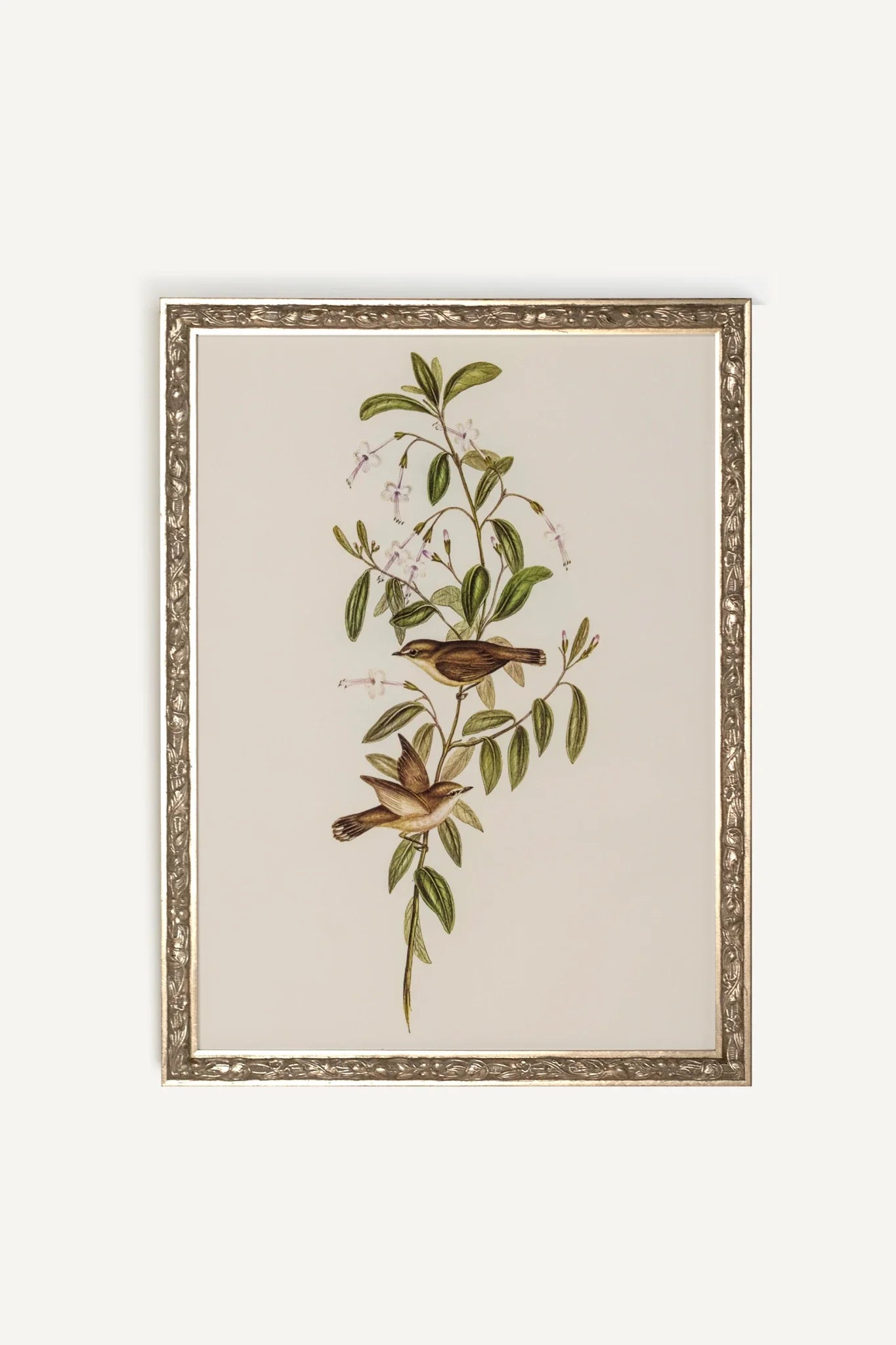 ÉVEIL PRINTANIER, Oeuvre sur toile rigide, encadré Vintage Argent