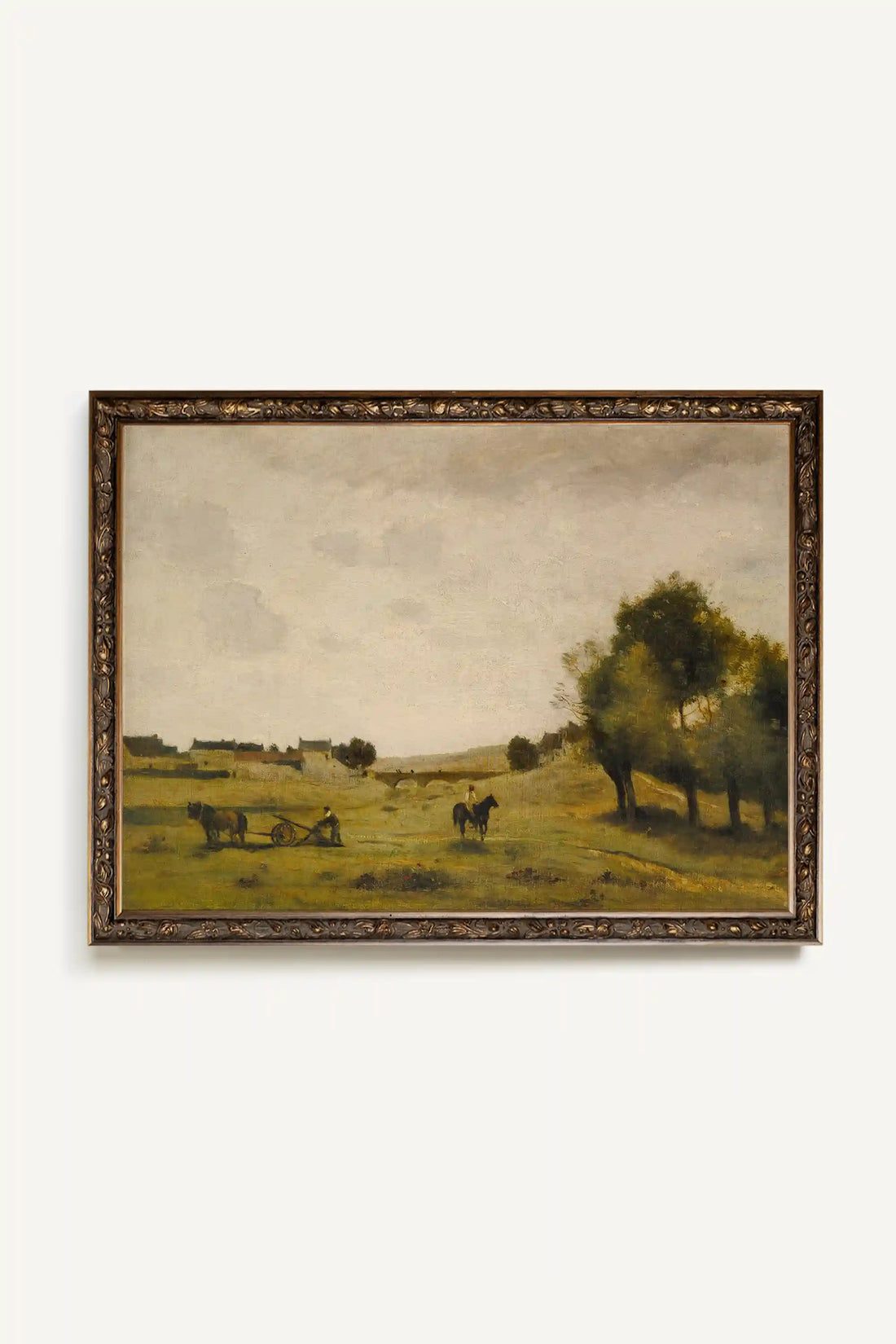 ÉVEIL DES CHAMPS, Artwork on rigid canvas, framed in Vintage Bronze