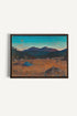 OLEKA CANVAS - EVENING HARVEST, Oeuvre sur toile étirée, encadré Brun Noyer