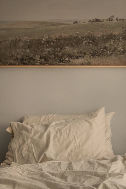 MUTED GREEN MEADOW, Work on stretched canvas