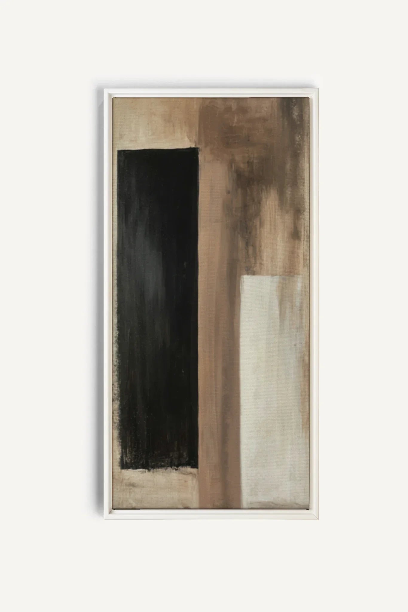 OLEKA CANVAS - FADED STRUCTURES, Oeuvre sur toile étirée, encadré Blanc