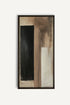 OLEKA CANVAS - FADED STRUCTURES, Oeuvre sur toile étirée, encadré Brun Noyer