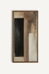 OLEKA CANVAS - FADED STRUCTURES, Oeuvre sur toile étirée, encadré Brun Chêne