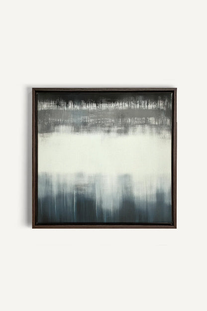 OLEKA CANVAS - FADING LIGHT, Oeuvre sur toile étirée, encadré Brun Noyer