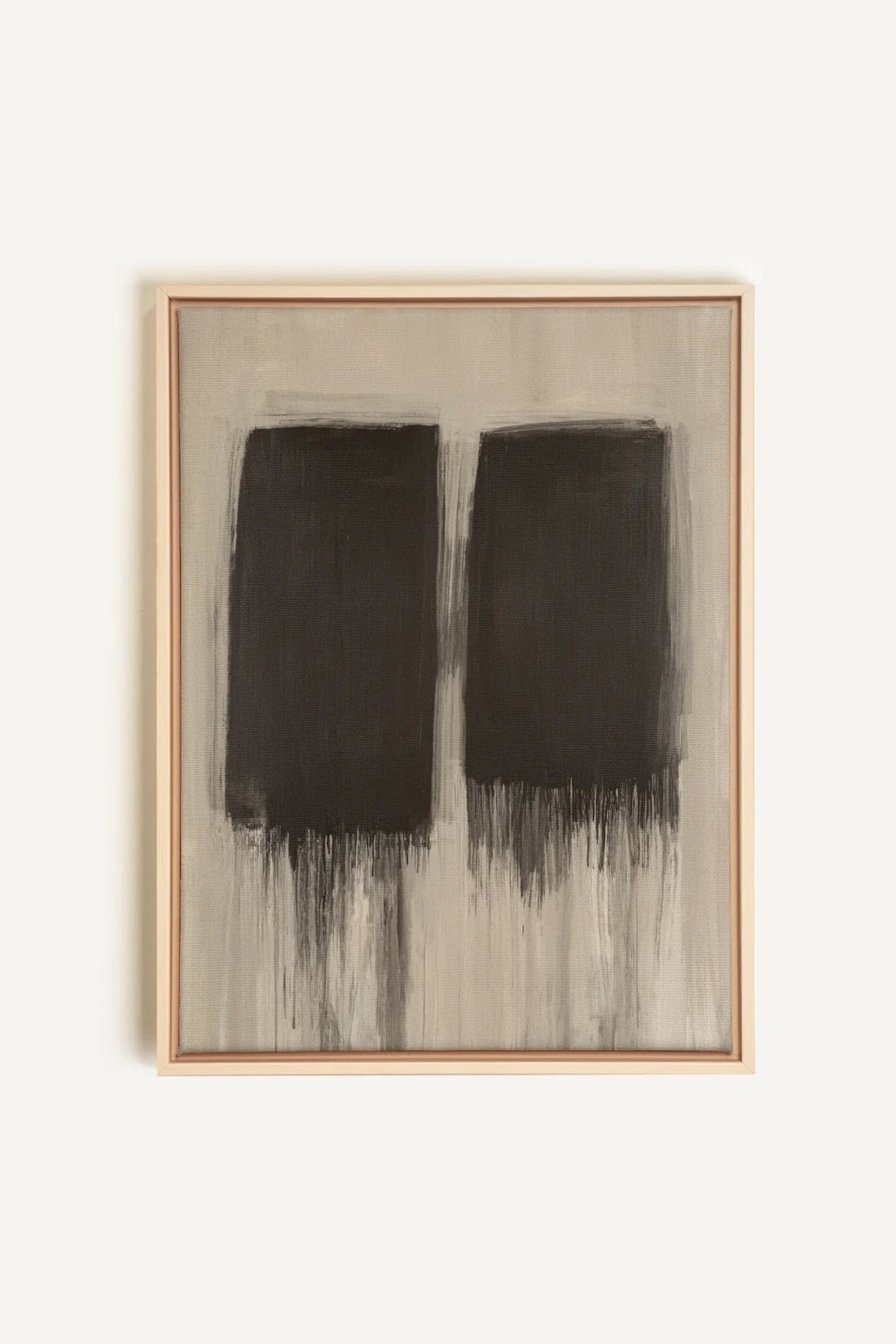 FADING SHADOWS, Artwork on stretched canvas, framed Natural Light
