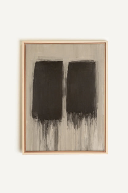 FADING SHADOWS, Oeuvre sur toile étirée, encadré Naturel Clair