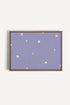 OLEKA CANVAS - FLEURS DE LUNE, Oeuvre sur toile étirée, encadré Brun Chêne
