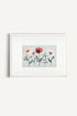 OLEKA CANVAS - FLEURS DE SAISON, Oeuvre sur toile étirée, encadré Blanc