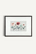 OLEKA CANVAS - FLEURS DE SAISON, Oeuvre sur toile étirée, encadré Noir