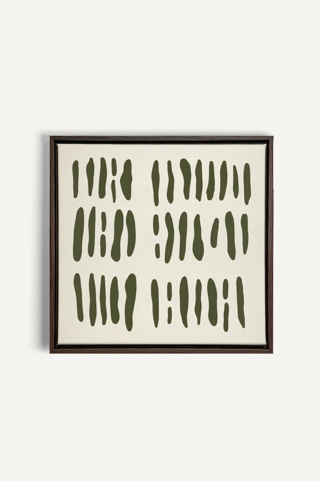 OLEKA CANVAS - FLOATING PATTERNS, Oeuvre sur toile étirée, encadré Brun Noyer