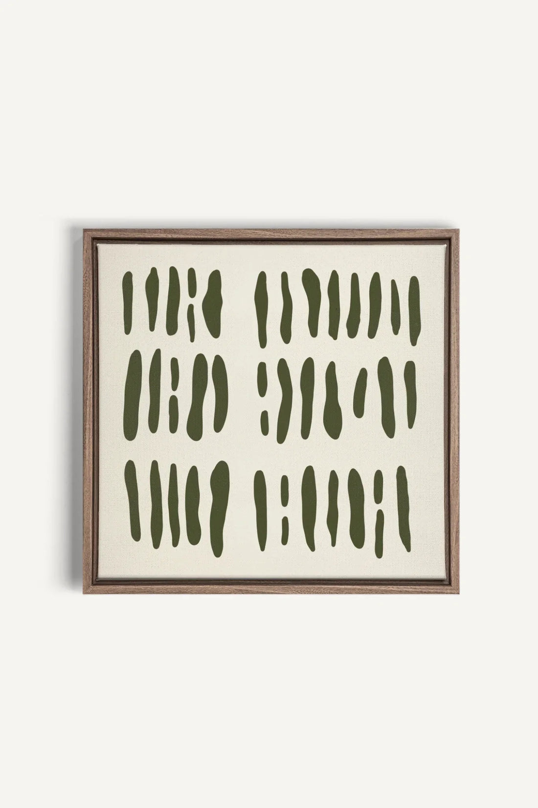 OLEKA CANVAS - FLOATING PATTERNS, Oeuvre sur toile étirée, encadré Brun Chêne