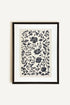 OLEKA CANVAS - FLORAL SHADOW, Oeuvre sur toile étirée, encadré Noir