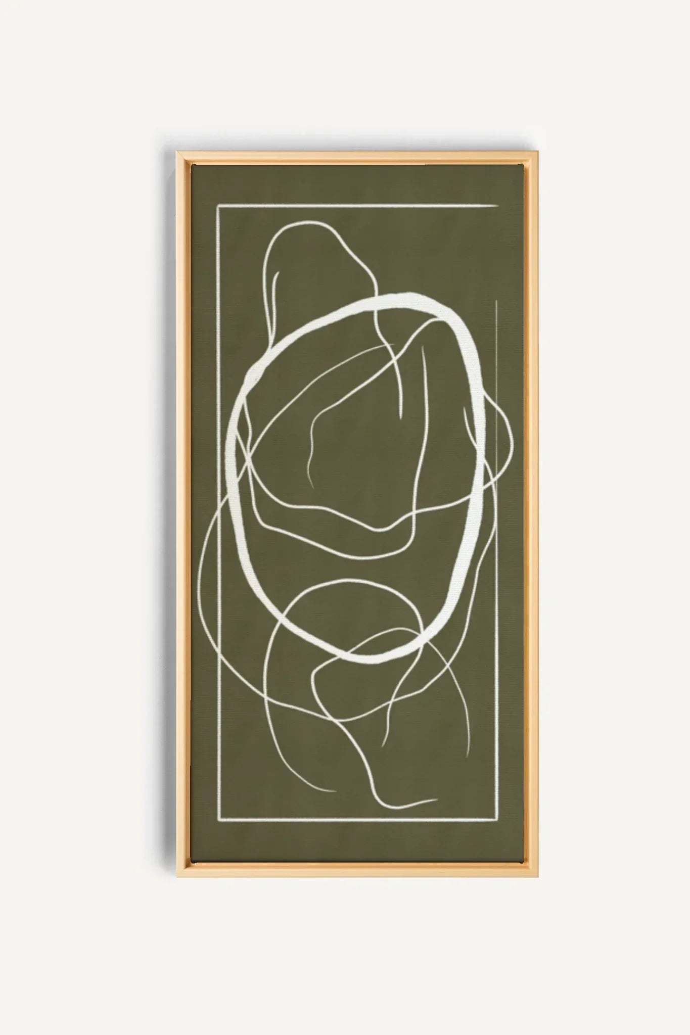 OLEKA CANVAS - FLOWING HARMONY, Oeuvre sur toile étirée, encadré Naturel Clair