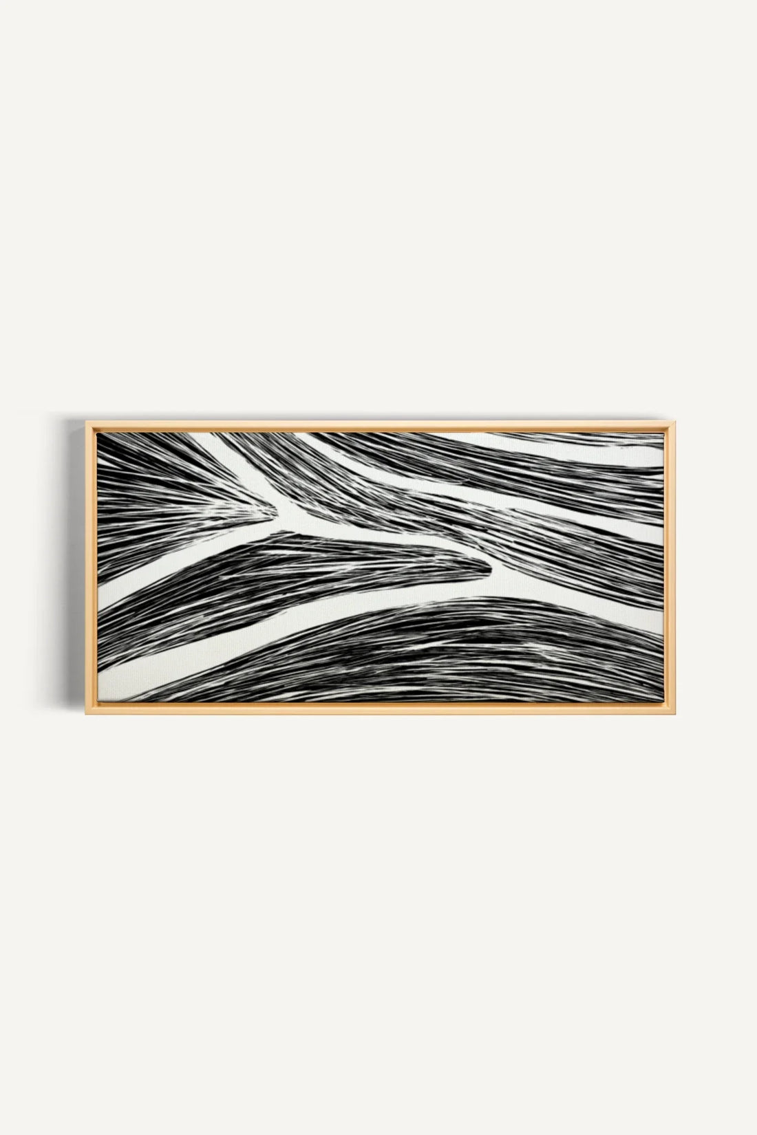 OLEKA CANVAS - FLUID IMPULSES, Oeuvre sur toile étirée, encadré Naturel Clair