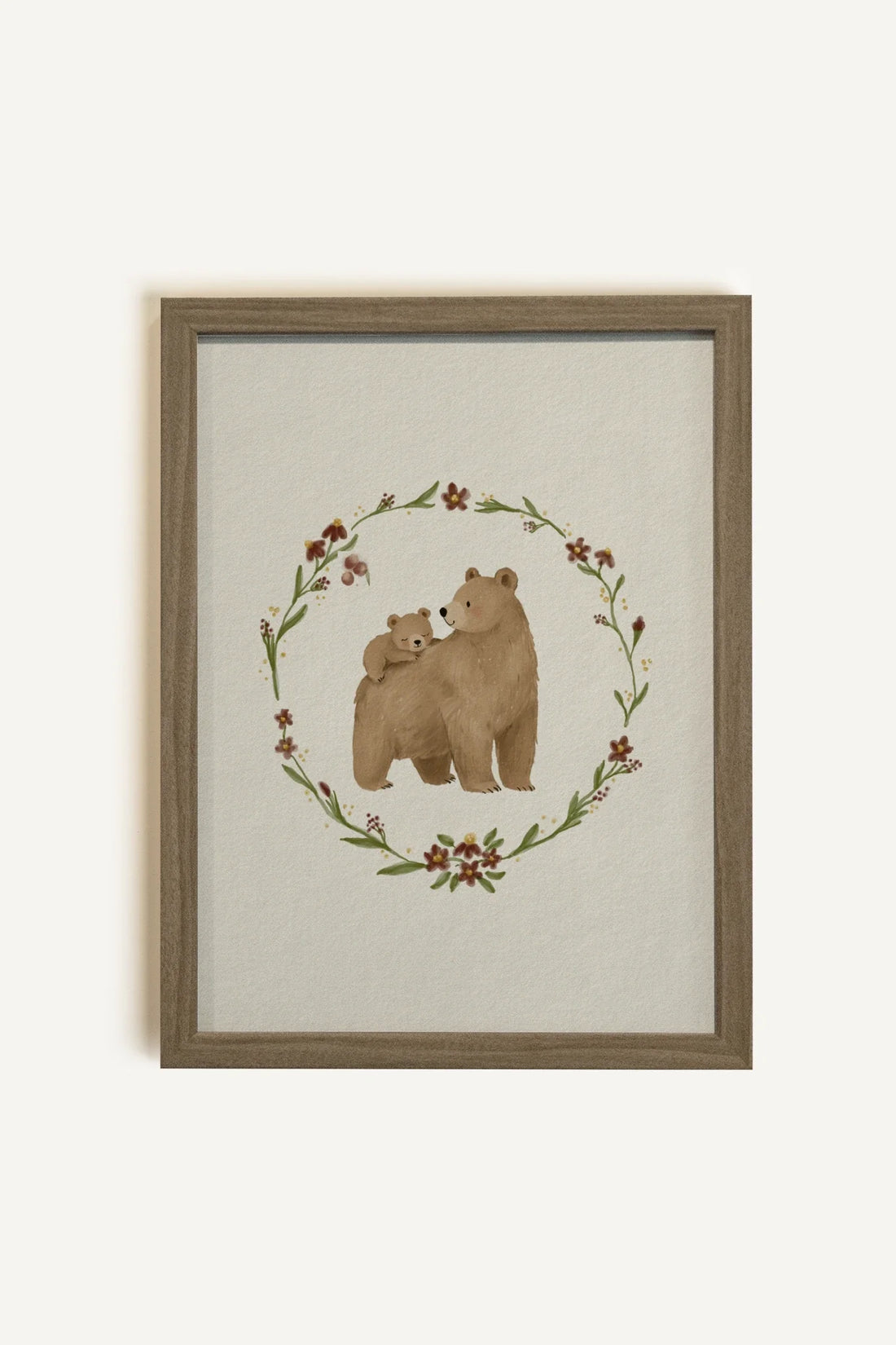 FOREVER TOGETHER, Oeuvre sur toile rigide, encadré brun chêne
