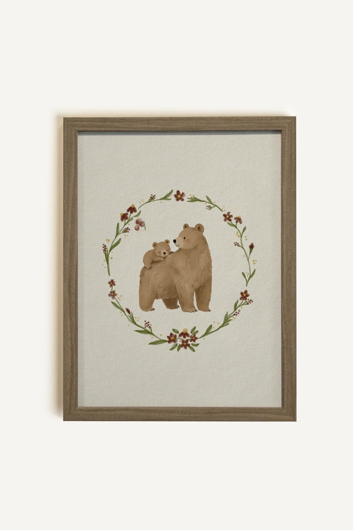 FOREVER TOGETHER, Oeuvre sur toile rigide, encadré brun chêne