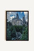 OLEKA CANVAS - FORTRESS OF KNOWLEDGE, Oeuvre sur toile étirée, encadré Noir