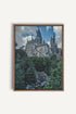 OLEKA CANVAS - FORTRESS OF KNOWLEDGE, Oeuvre sur toile étirée, encadré Brun Chêne