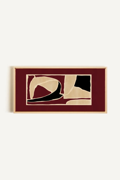 OLEKA CANVAS - FRAGMENT OF BALANCE, Oeuvre sur toile étirée, encadré Naturel Clair