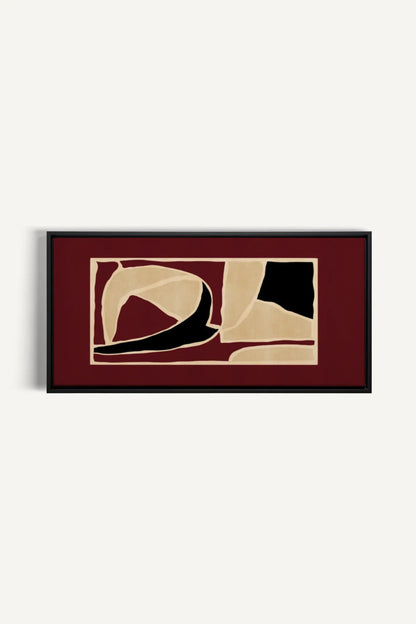 OLEKA CANVAS - FRAGMENT OF BALANCE, Oeuvre sur toile étirée, encadré Noir