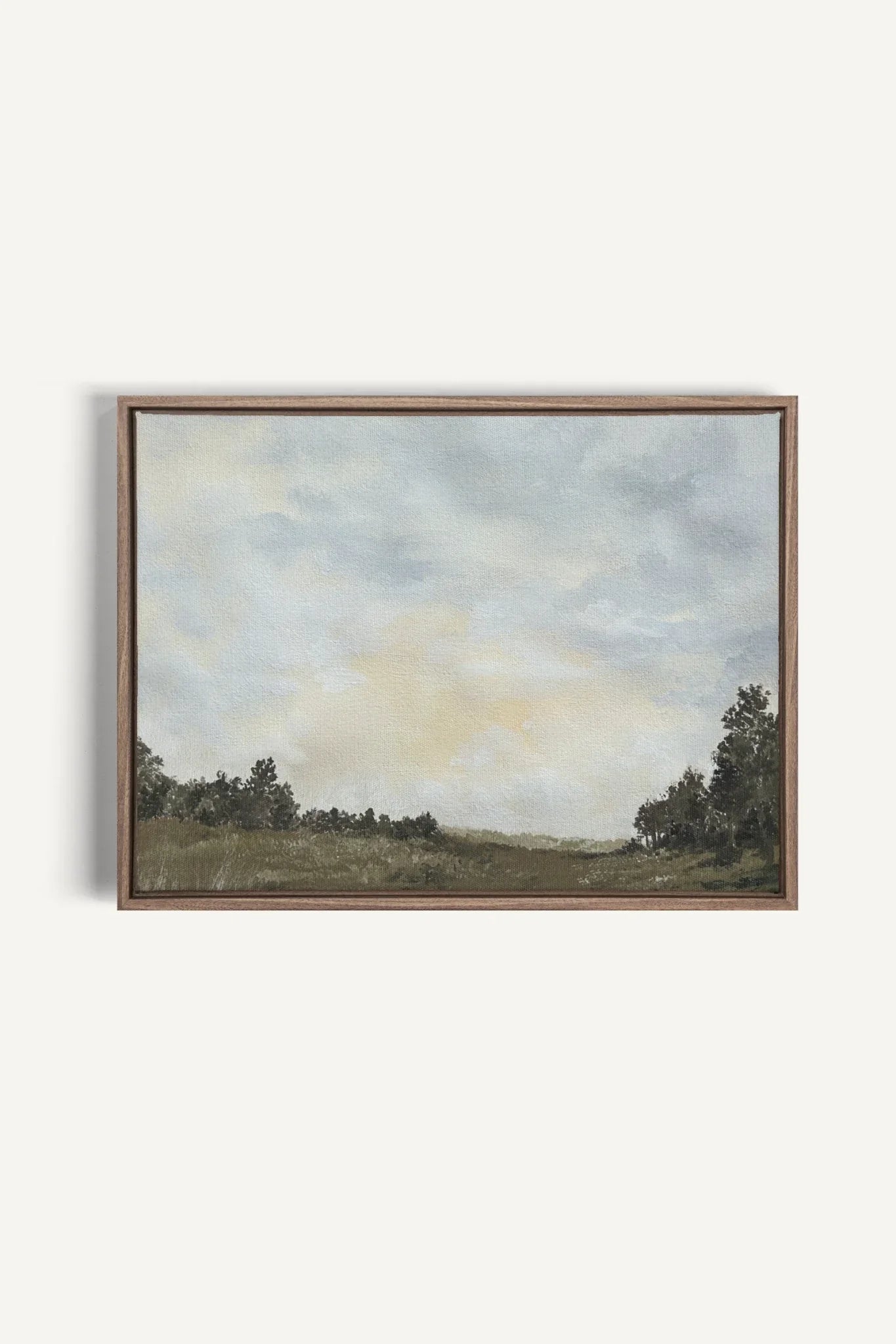 OLEKA CANVAS - FRESH SKIES, Oeuvre sur toile étirée, encadré Brun Chêne