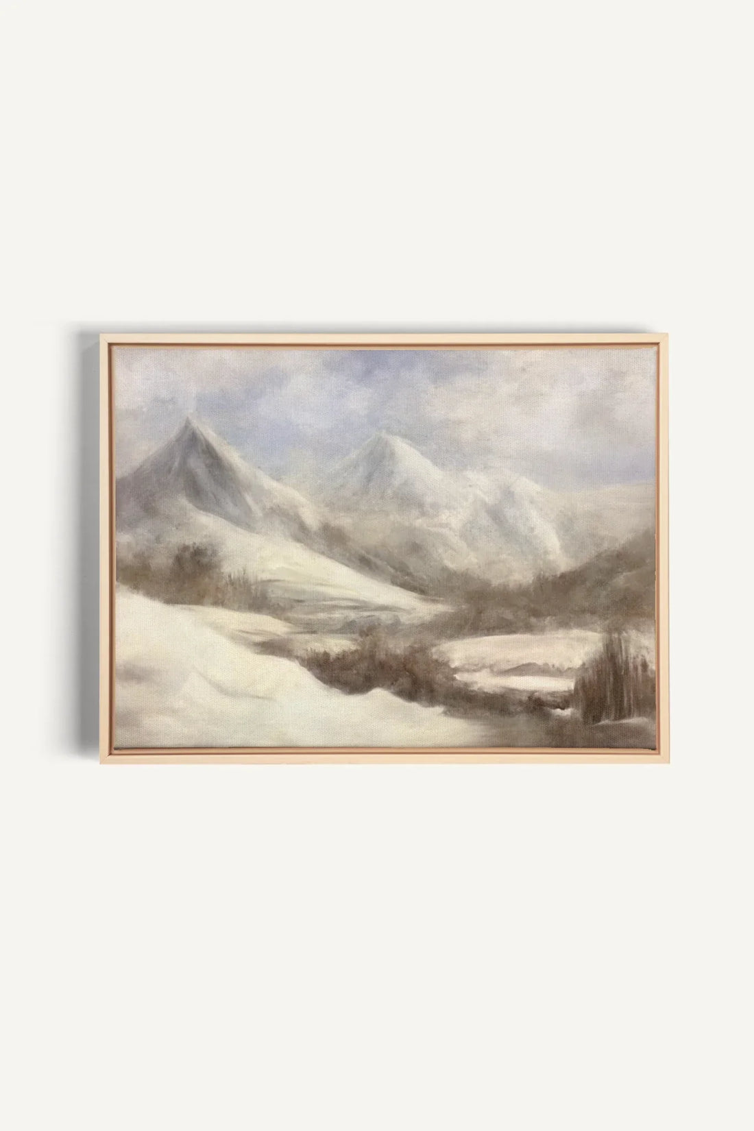 OLEKA CANVAS - FROST, Oeuvre sur toile étirée, encadré Naturel Clair