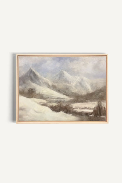 OLEKA CANVAS - FROST, Oeuvre sur toile étirée, encadré Naturel Clair