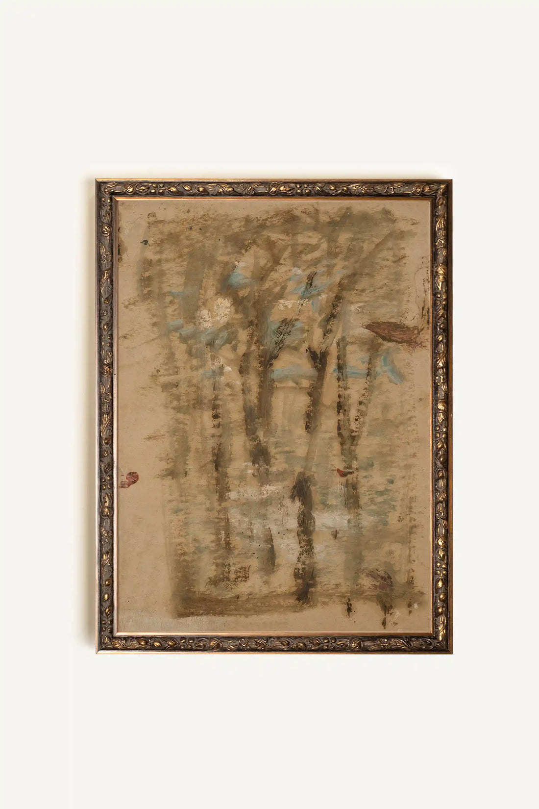 FROZEN MEMORY, Work on canvas, framed Vintage Bronze