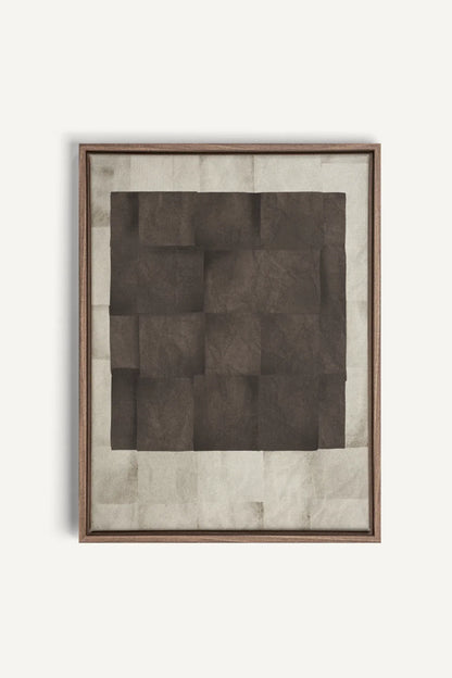 OLEKA CANVAS - GENESIS, Oeuvre sur toile étirée, encadré Brun Chêne