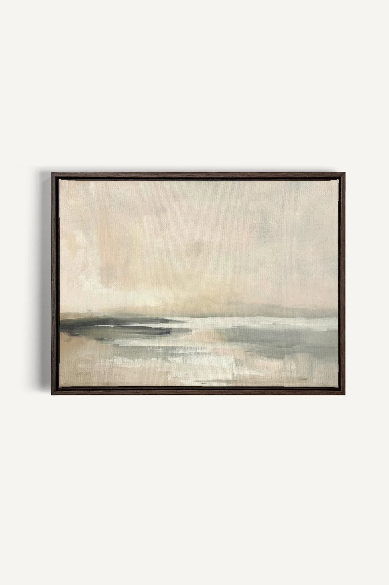 OLEKA CANVAS - GENTLE BREEZE, Oeuvre sur toile étirée, encadré Brun Noyer