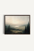 OLEKA CANVAS - GLOW OF SILENCE, Oeuvre sur toile étirée, encadré Brun Noyer