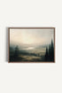 OLEKA CANVAS - GLOW OF SILENCE, Oeuvre sur toile étirée, encadré Brun Chêne