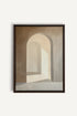 OLEKA CANVAS - GOLDEN ARCH, Oeuvre sur toile étirée, encadré Brun Noyer