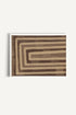 OLEKA CANVAS - GOLDEN MAZE, Oeuvre sur toile étirée, encadré Blanc