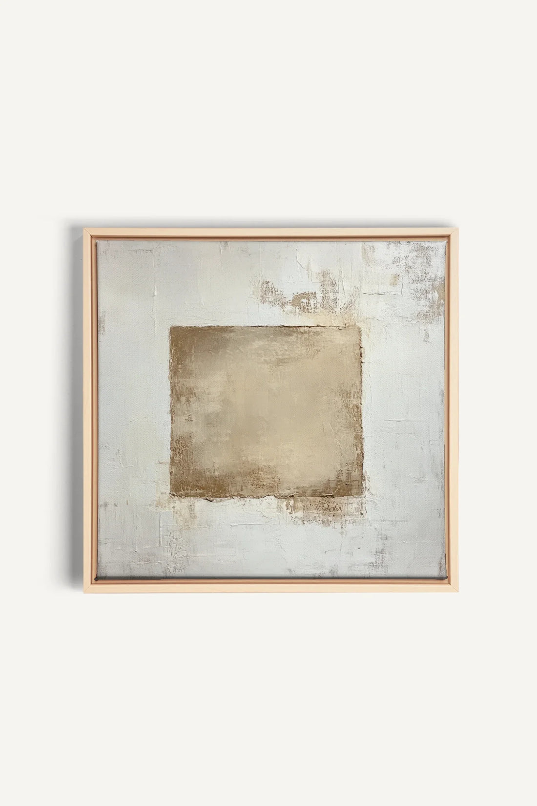 GOLDEN TEXTURE, Artwork on stretched canvas, framed Natural Light