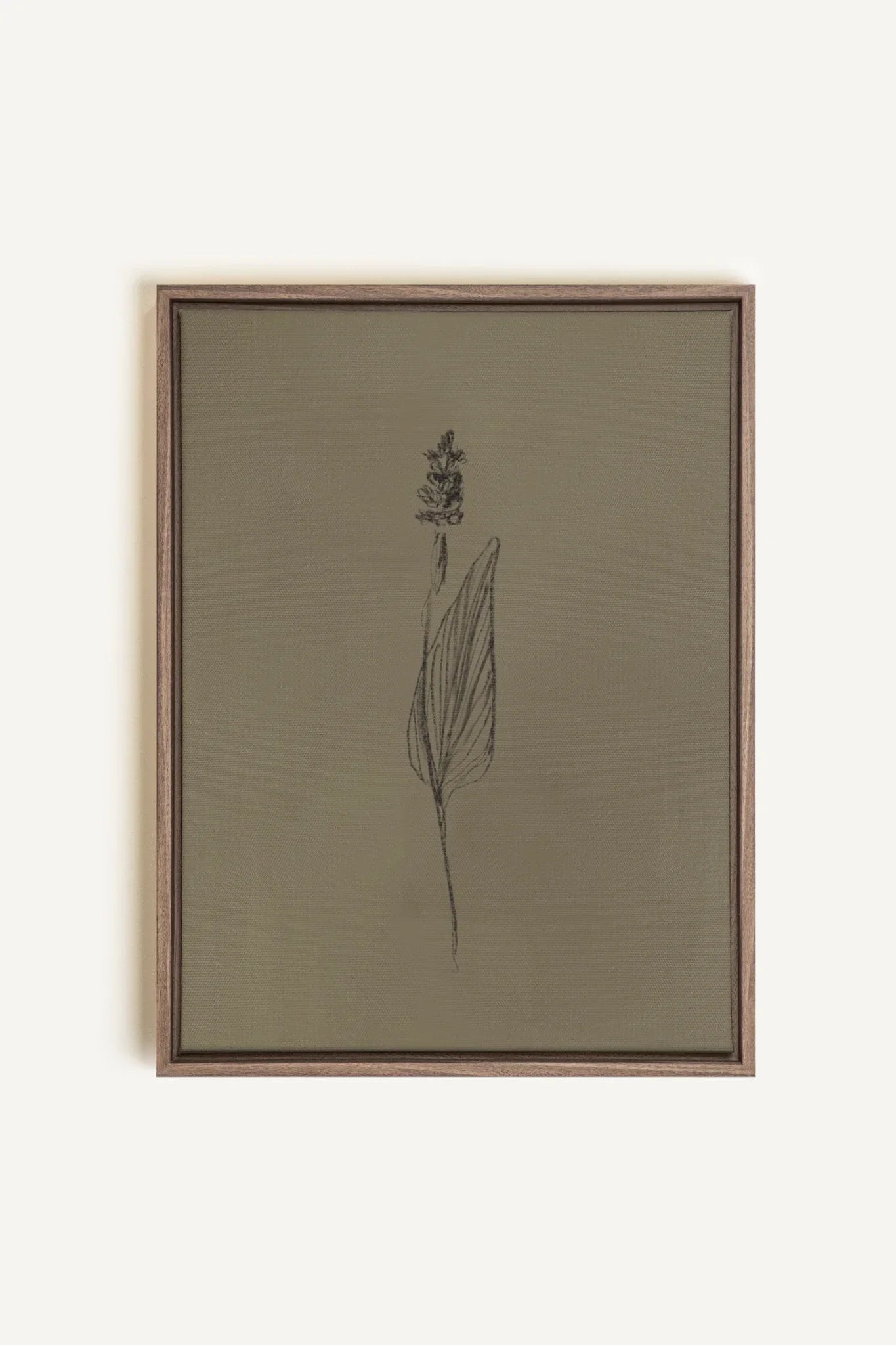OLEKA CANVAS - GRAIN DE NATURE, Oeuvre sur toile étirée, encadré Brun Chêne