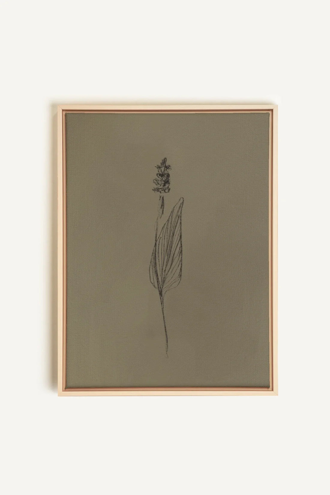 OLEKA CANVAS - GRAIN DE NATURE, Oeuvre sur toile étirée, encadré Naturel Clair