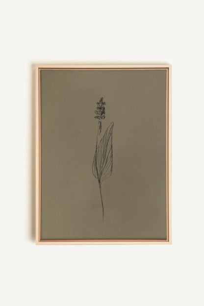 OLEKA CANVAS - GRAIN DE NATURE, Oeuvre sur toile étirée, encadré Naturel Clair