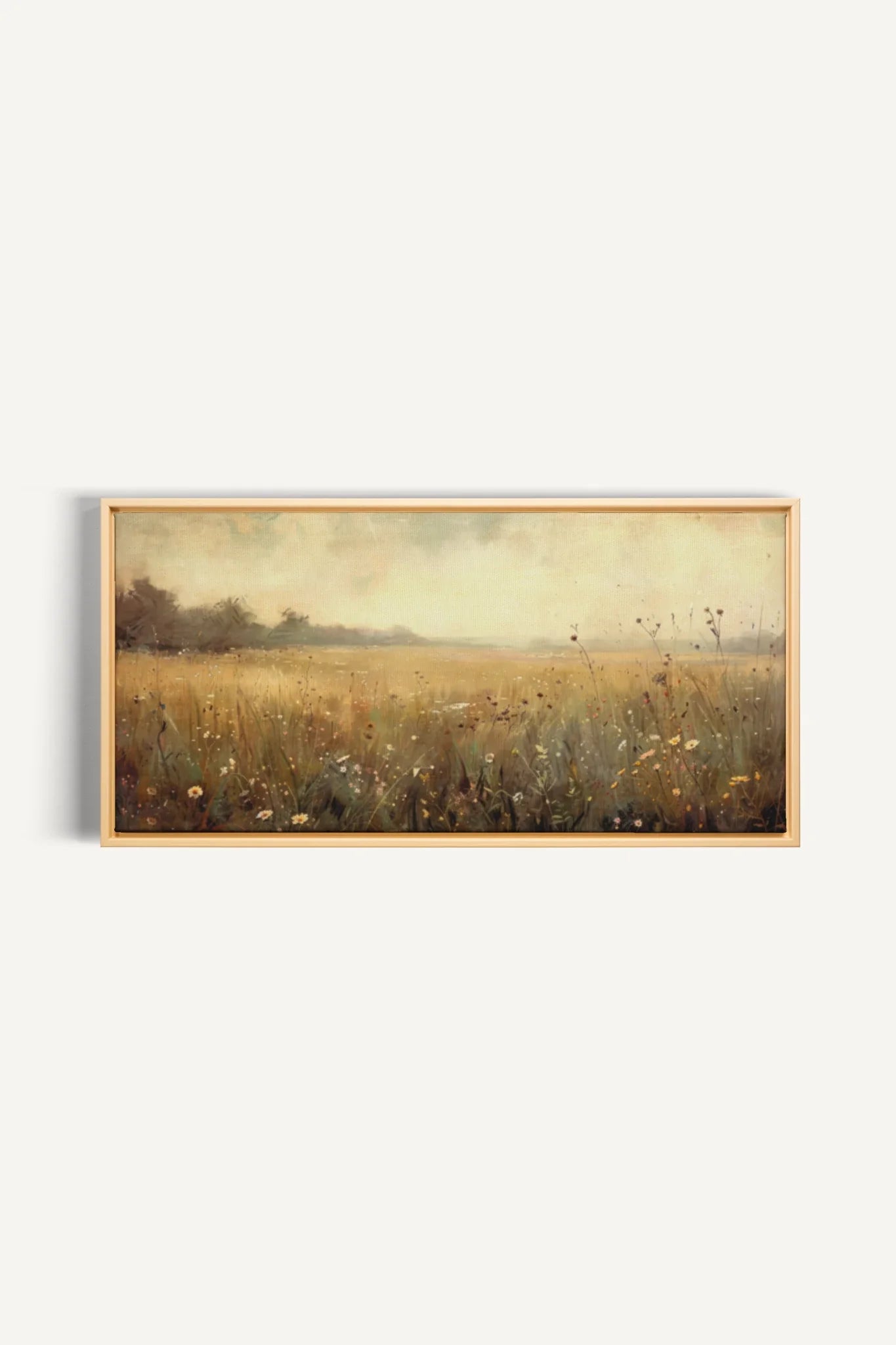 Greenscape, Artwork on stretched canvas, framed Natural Light