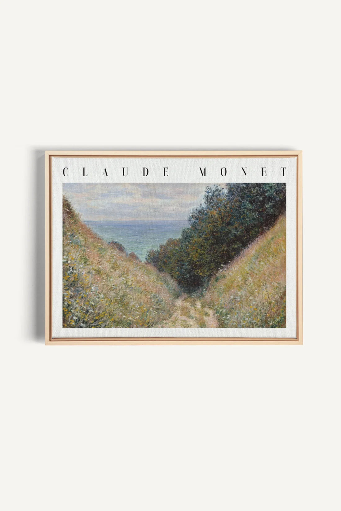HERBE SALÉES, Oeuvre sur toile étirée, encadré Naturel Clair