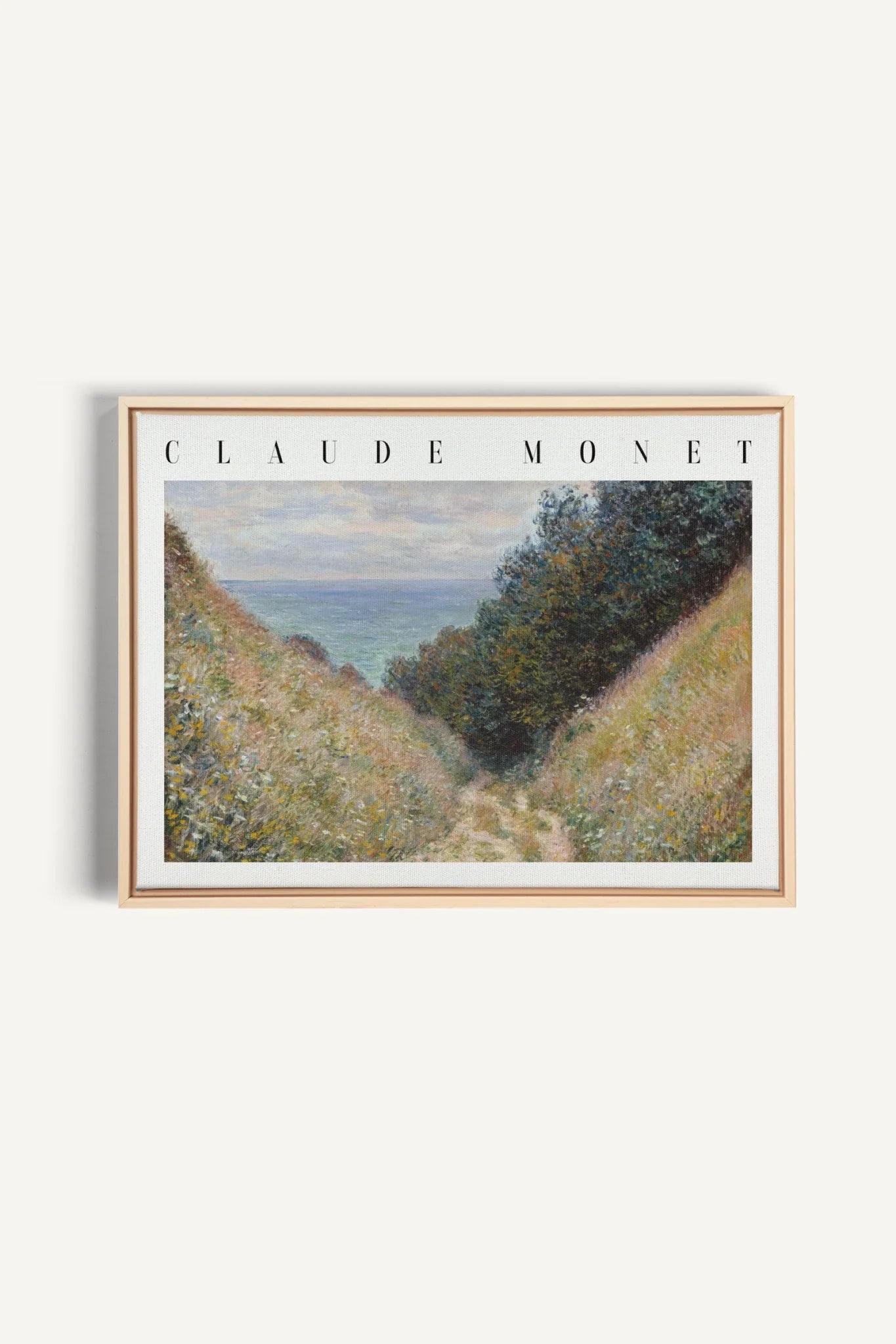 HERBE SALÉES, Oeuvre sur toile étirée, encadré Naturel Clair
