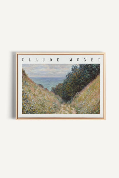 HERBE SALÉES, Oeuvre sur toile étirée, encadré Naturel Clair