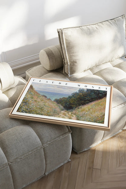 HERBE SALÉES, Oeuvre sur toile étirée, encadré Naturel Clair