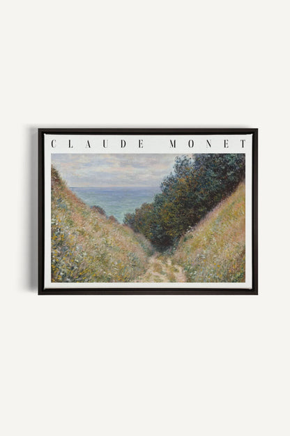 HERBE SALÉES, Oeuvre sur toile étirée, encadré Noir